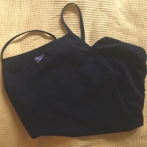 Solid Black One Piece Speedo